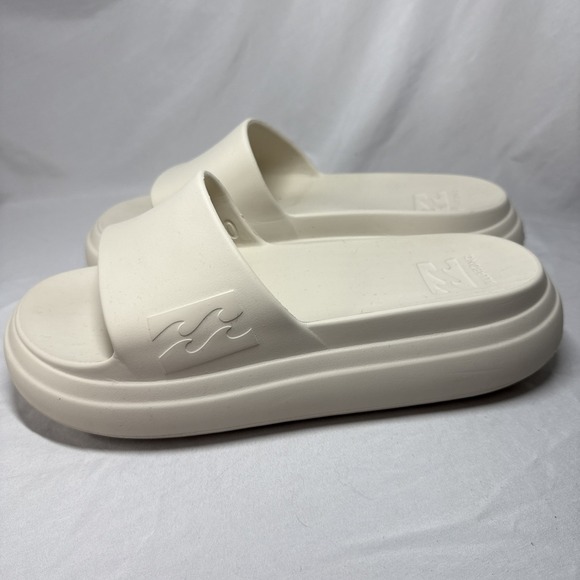Billabong Cloud Cushion Slides White Chunky Platform Womens Size 10 B Runs Big! - Picture 5 of 10